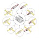 LED-strip 8-i-1-samlare - 8mm COB, enfärgad, IP20, 5V-24V