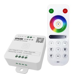LED strip RGBIC kontroller med fjärrkontroll - Wifi, RF trådløs, slim fjernbetjening, IP65 och IP68 RGBIC