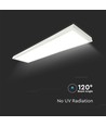 V-Tac 120x30 LED panel - 40W, 4400lm, indbyggt i vit ram