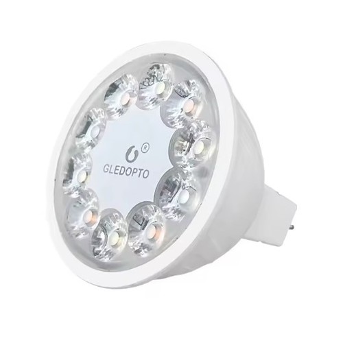 Gledopto 5W Zigbee LED-lampa - Hue-kompatibel, 12V/24V, RGB+CCT, MR16 / GU5.3