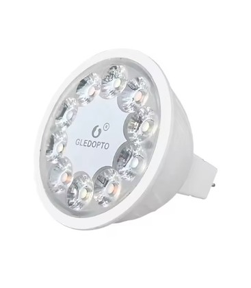 Gledopto 5W Zigbee LED-lampa - Hue-kompatibel, 12V/24V, RGB+CCT, MR16 / GU5.3