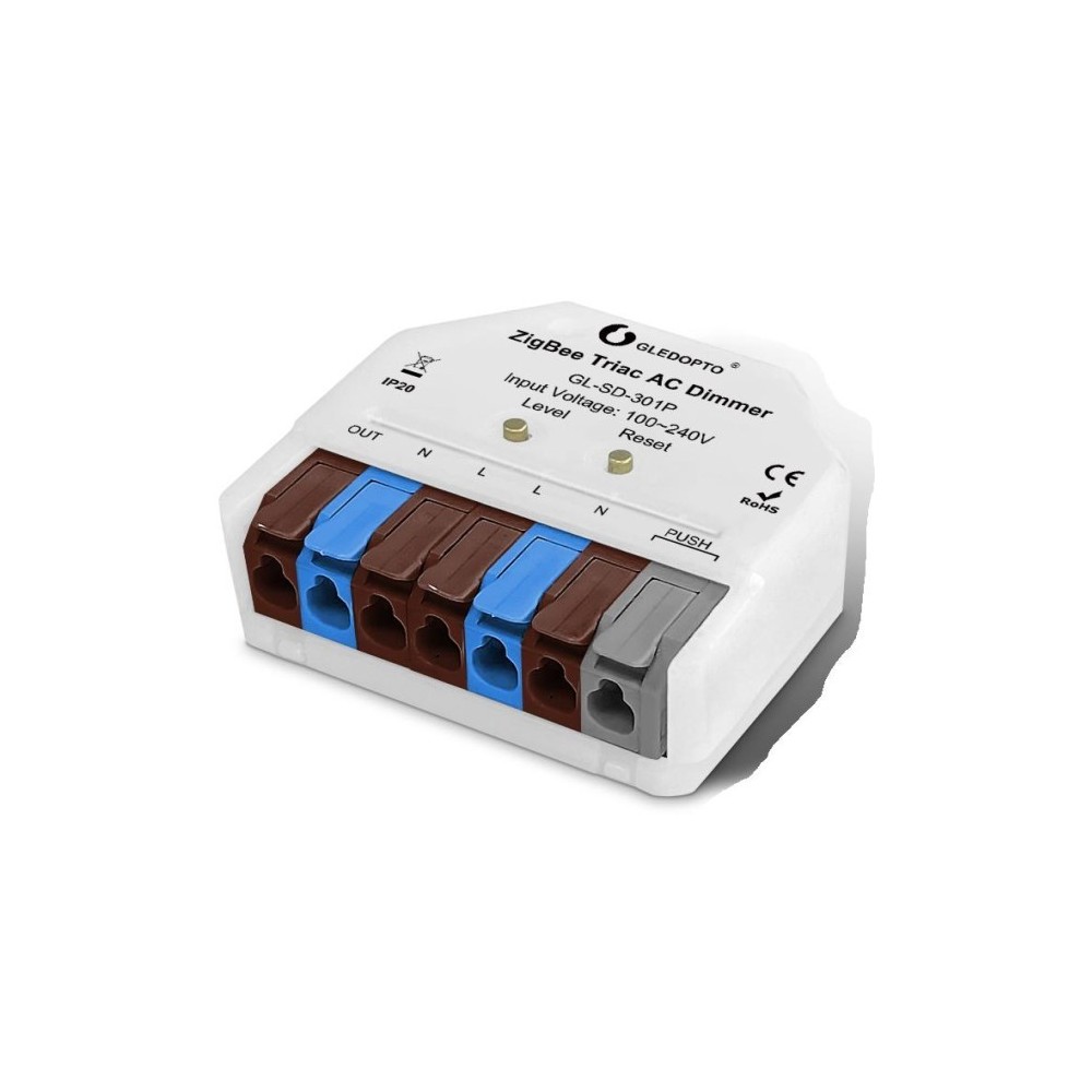Gledopto Pro Zigbee Inbyggd Dimmer Hue Kompatibel Push Dim Led Dimmer 200w 230v