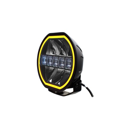 108W 7'' Beam HEXA, LED fjärrljus - E-godkänd, dual positionsljus, arbetslampa