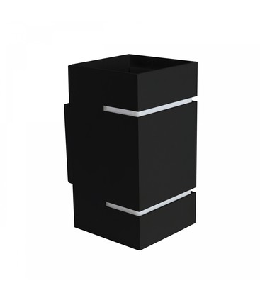 Squalla vägglampa G9 - Lumo, utan ljuskälla, 230V, IP20, 80x150, svart, fyrkant