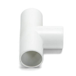 El-produkter 4 st. PVC elektrisk rör T-stycker, Ø25mm, vit