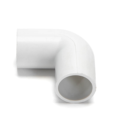 4 st. PVC elektrisk rörvinklar - Ø16mm, vit