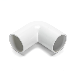 4 st. PVC elektriskt rörvinklar - Ø25mm, vit
