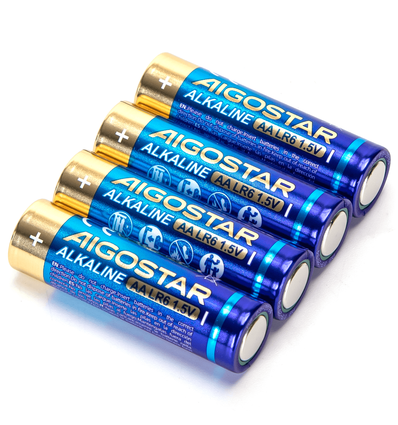 4 st. AA Alkaline Batteri - LR6, 1,5V