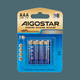 4 st. AAA Alkaline Batteri - LR03, 1,5V