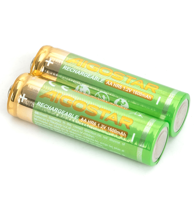 2 st. Uppladdningsbart AA-batteri - 1600mAh, 1.2V