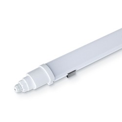 Med inbyggd LED - Lysrörsarmaturer V-Tac vattentät 18W LED armatur - 60 cm, IP65, länkbar, 230V