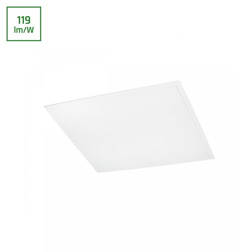 60x60 LED panel, 36W - 119lm/W, 4000K, vit ram, för inbyggnad/utanpåliggande