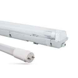 LED lysrör & armaturer Limea H LED armatur - Inkl. 1x 9W 60cm T8 LED rör, IP65 vattentät, länkbar