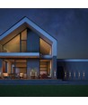4W Luna upp/ned vägglampa - IP54 utomhus, CCT, 3 ljusfärger, vit, inkl. LED