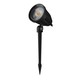 FLORI Ligero Trädgårdslampa 6W - Kall Vit, 230V, 40°, IP65, 53x77mm + 145mm Spik, Svart