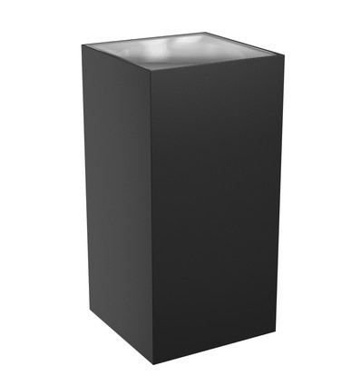 18W Torre upp/ned vägglampa - IP54 utomhus, CCT, fyrkantig, 3 ljusfärger, svart, inkl. ljuskälla