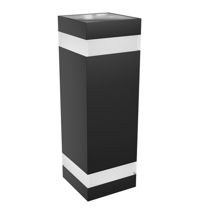 18W Torre ring vägglampa - IP54 utomhus, CCT, fyrkantig, 3 ljusfärger, svart, upp/ner, inkl. ljuskälla