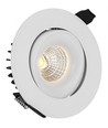 LEDlife 9W downlight - Hål: Ø9,5 cm, Mål: Ø11,5 cm, RA90, vit kant, 12V-24V