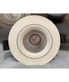 9W Ø11,5cm infälld spotlight dimbar RA90 - Hål: Ø9,5 cm, Mått: Ø11,5 cm, Vit kant