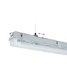 160cm Limea H LED-armatur G13 - För 1x 150cm LED-lysör, IP65 vattentät, grå