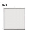 60x60 bakgrundsbelyst CCT LED panel - 36W, svart kant, 140lm/W