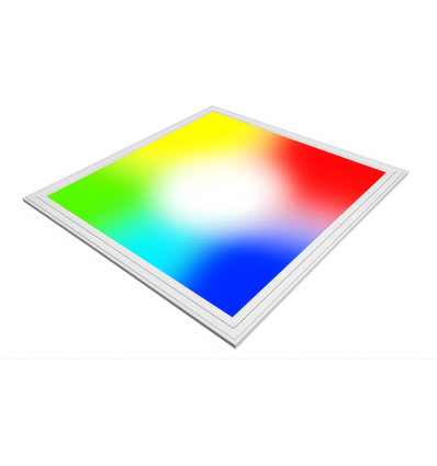 60x60 RGB+CCT LED-panel - 36W, vit kant