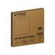 V-Tac 60x60 bakgrundsbelyst LED panel - 36W, vit kant