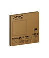 V-Tac 60x60 bakgrundsbelyst LED panel - 36W, vit kant