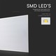 V-Tac 60x60 bakgrundsbelyst LED panel - 36W, vit kant