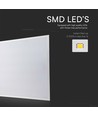 V-Tac 60x60 bakgrundsbelyst LED panel - 36W, vit kant