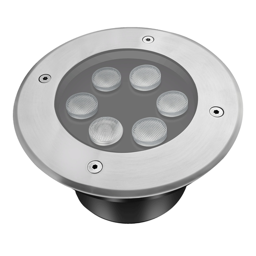 LEDlife markspotlight - 6W, rund, rostfritt stål, 24V AC/DC