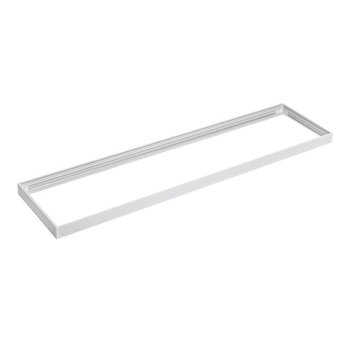 Ram till 120x30 LED panel - Samlas snabbt, plasthörn, utan synliga skruvar, vit kant