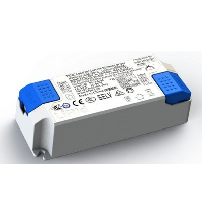 Lifud 20W dimbar LED driver - Triac dimning, 400mA-550mA, 25-40V, flicker free