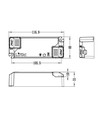 Lifud 20W dimbar LED driver - Triac dimning, 400mA-550mA, 25-40V, flicker free