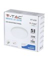 V-Tac 12W LED downlight - Samsung LED chip, Hål: Ø7,5 cm, Mål: Ø12 cm, 230V