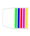 60x60 Wifi RGB+CCT LED-panel - 36W, vit kant