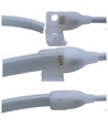 5m 9W/m RGB CLIP-ON LED-strip - 230V, IP67 vattentät, vitt hölje, 60 LED