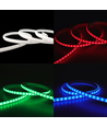 5m 9W/m RGB CLIP-ON LED-strip - 230V, IP65 vattentät, vitt hölje, 60 LED