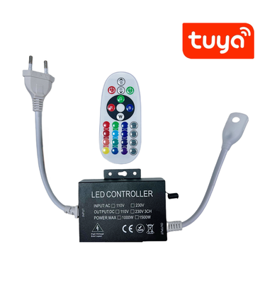 230V RGB WIFI Smart Home CLIP-ON controller - Inkl. ändpropp, till 230V, minnesfunktion, 100 m.