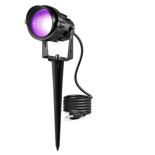 10W LED-strålkastare - IP65, svart, arbetslampa, UV 395nm, ultraviolett