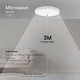 V-Tac 18W LED sensorarmatur - Samsung LED chip, Mikrovågssensor, IP20 inomhus, 230V, inkl. ljuskälla