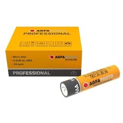 Batterier AAA 10-pack AgfaPhoto Professional batteri - Alkaline, 1,5V
