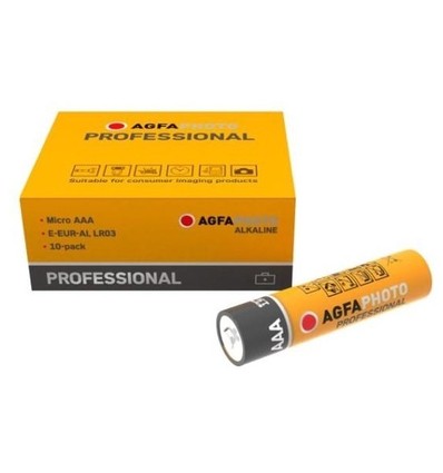 AAA 10-pack AgfaPhoto Professional batteri - Alkaline, 1,5V