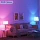 Aigostar SMART WiFi/BT, G45, E27 Mat LED Kronepære 6,5W i RGB+CCT