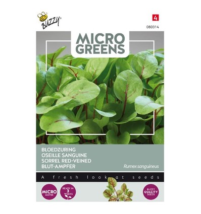 Outlet: Mikrogreens, sorrel rödbröd, 0,5g