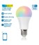 Aigostar SMART WiFi/BT, A60, E27 Mat LED Pære 9W i RGB+CCT