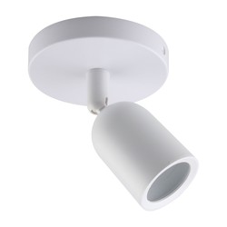 Taklampor Elegant vit väggspot - IP20 inomhus, GU10 sockel, utan ljuskälla