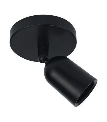 Elegant svart väggspot - IP20 inomhus, GU10 sockel, utan ljuskälla
