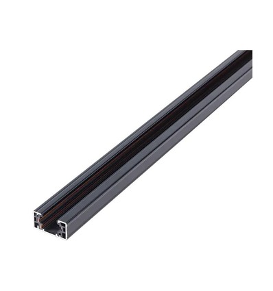 LEDlife 1,5 meter skena för skenspotlights - Svart, 1-fas, 1F3W, komplett med anslutning och ändpropp