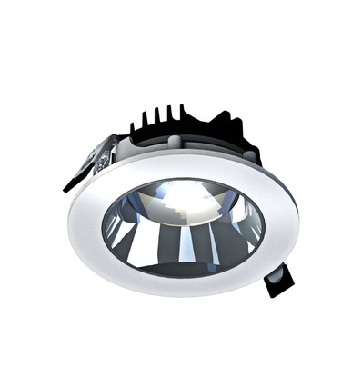 Model L Downlight 20W - infälld, utan ljuskälla, justerbar riktning 30°, 160x70 mm, vit